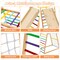 Adjustable 6-in-1 Wooden Jungle Gym with Slide Monkey Bars and Climbing Features